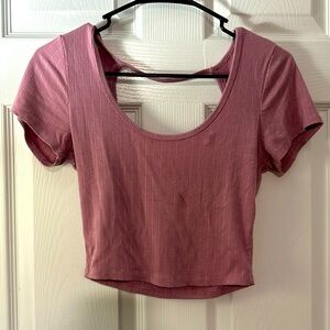 Half backless, crop top